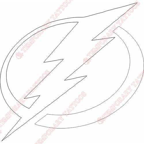 Tampa Bay Lightning Customize Temporary Tattoos Stickers NO.338